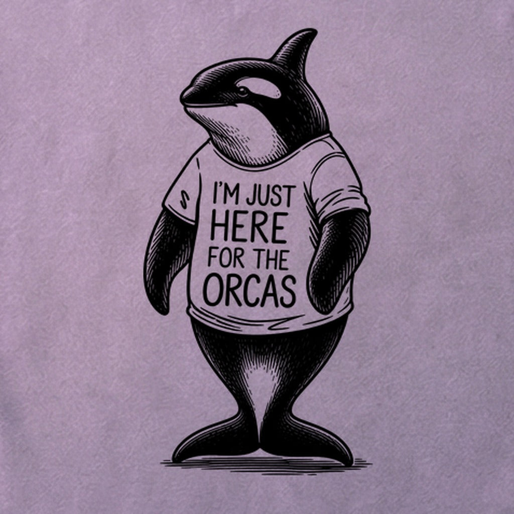 I'm Just Here for the Orcas Cotton T-Shirt