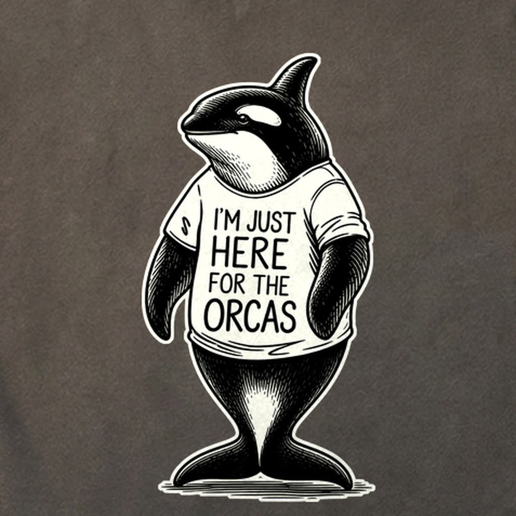 I'm Just Here for the Orcas Cotton T-Shirt