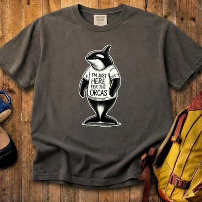 I'm Just Here for the Orcas Cotton T-Shirt