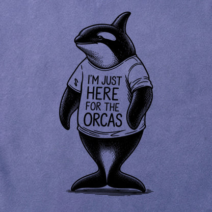 I'm Just Here for the Orcas Cotton T-Shirt
