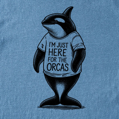 I'm Just Here for the Orcas Kids Cotton T-Shirt