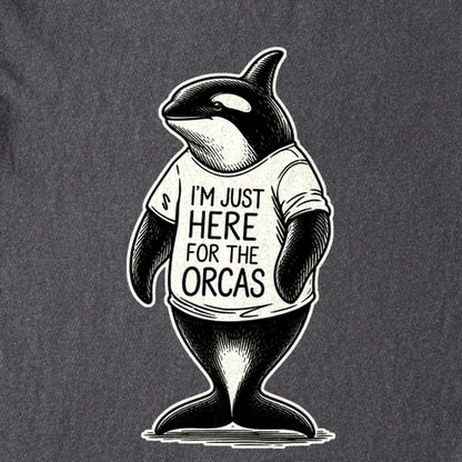 I'm Just Here for the Orcas Kids Cotton T-Shirt