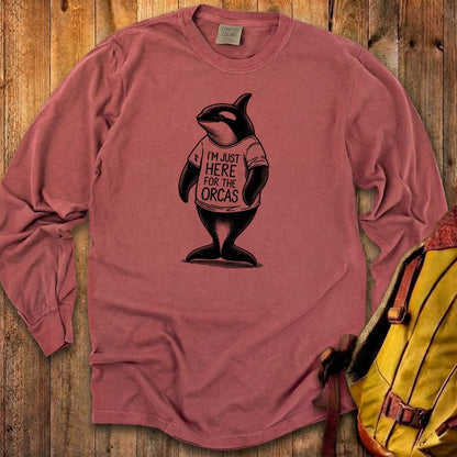 I'm Just Here for the Orcas Premium Long Sleeve