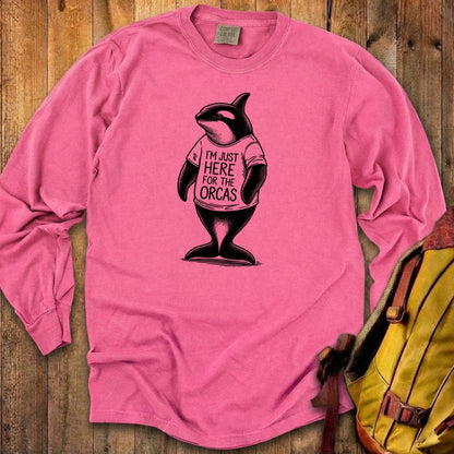 I'm Just Here for the Orcas Premium Long Sleeve