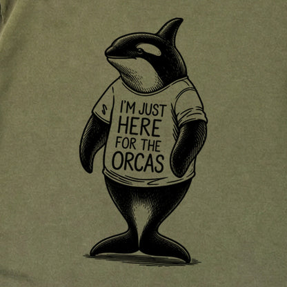 I'm Just Here for the Orcas Premium Long Sleeve