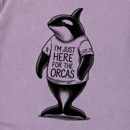 I'm Just Here for the Orcas Premium Long Sleeve