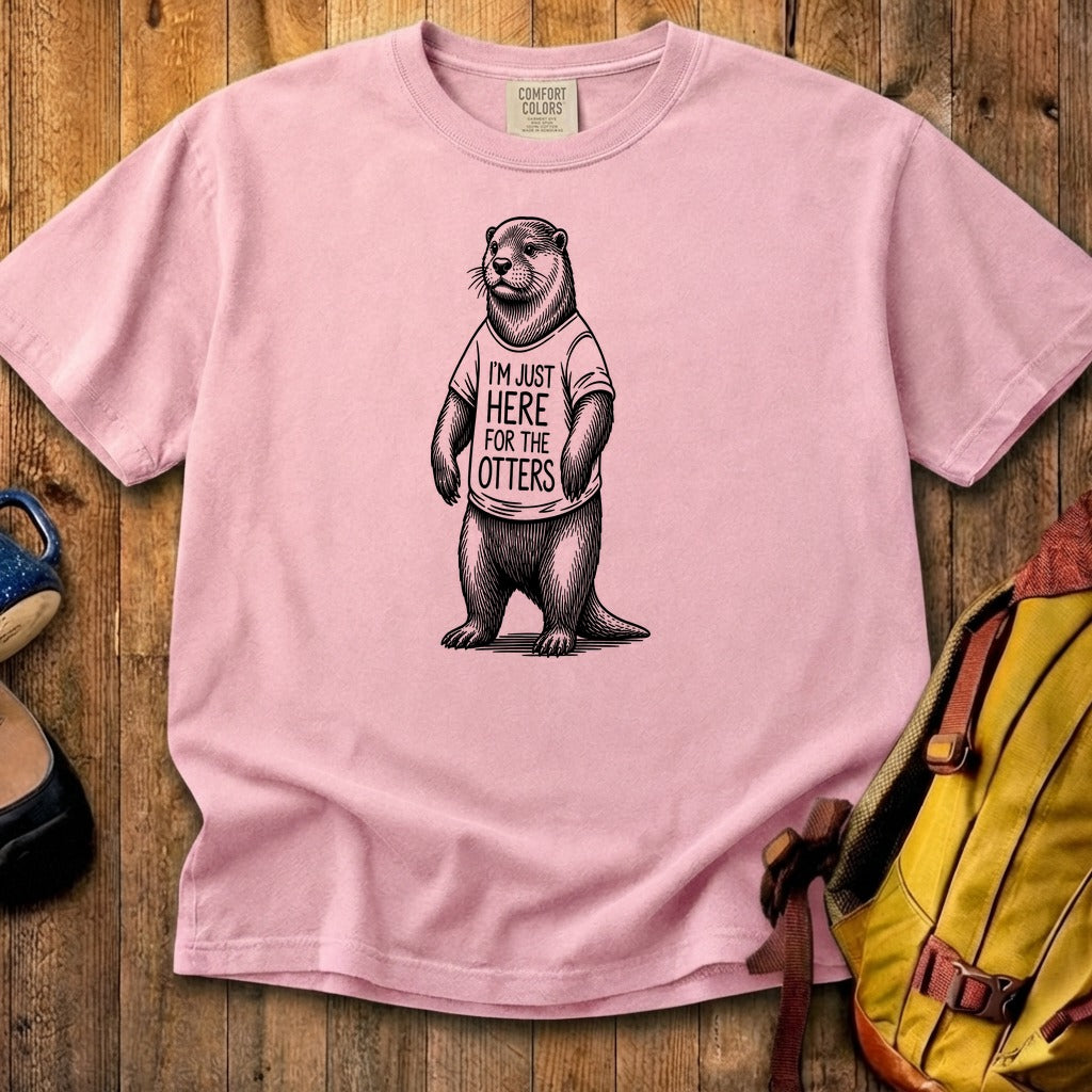I'm Just Here for the Otters Cotton T-Shirt