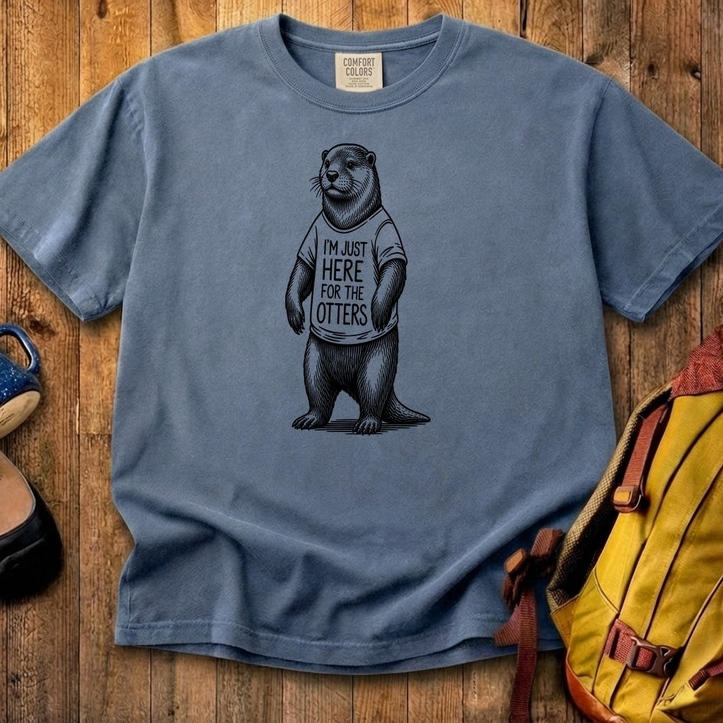 I'm Just Here for the Otters Cotton T-Shirt