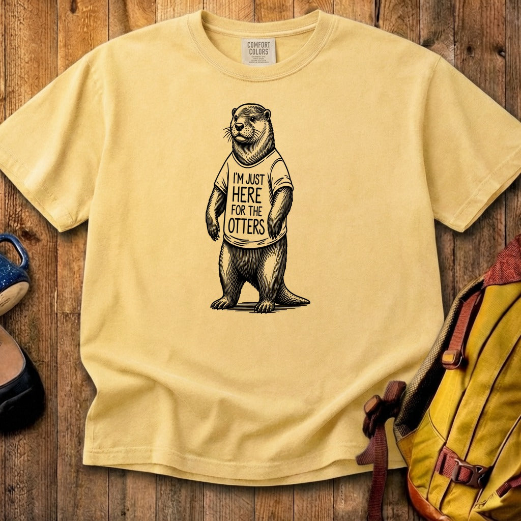 I'm Just Here for the Otters Cotton T-Shirt