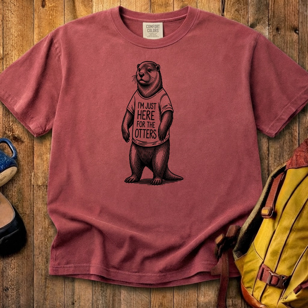 I'm Just Here for the Otters Cotton T-Shirt