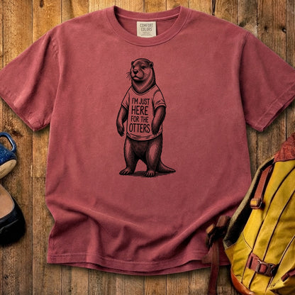 I'm Just Here for the Otters Cotton T-Shirt