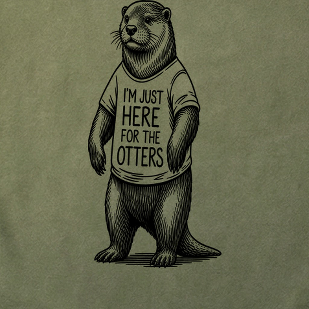 I'm Just Here for the Otters Cotton T-Shirt