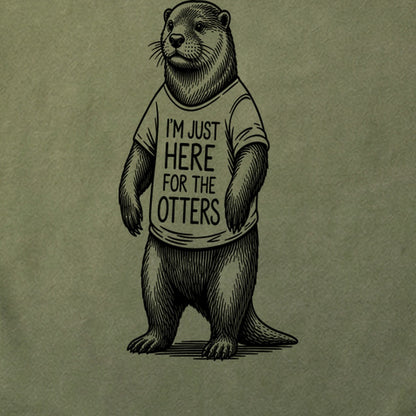 I'm Just Here for the Otters Cotton T-Shirt