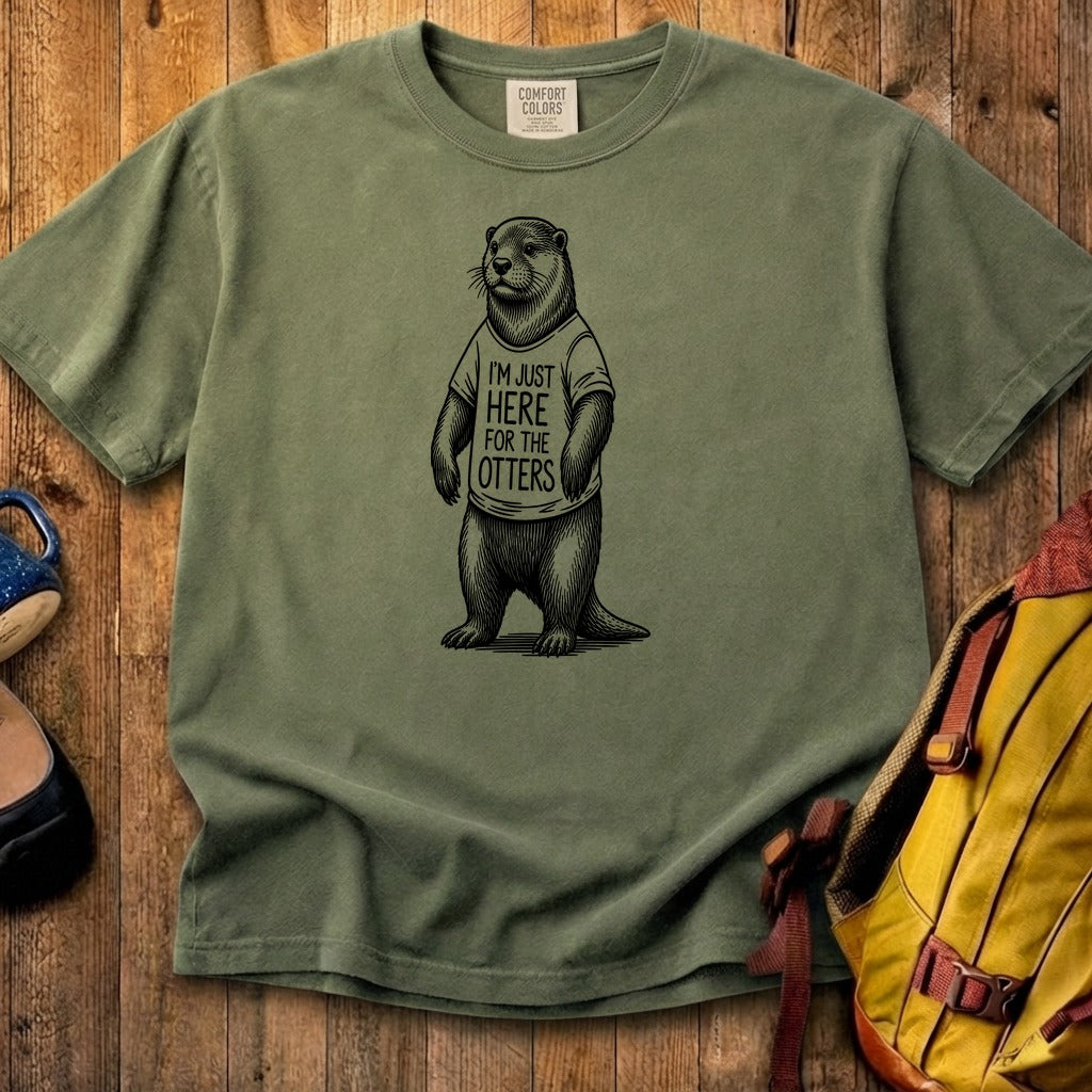 I'm Just Here for the Otters Cotton T-Shirt
