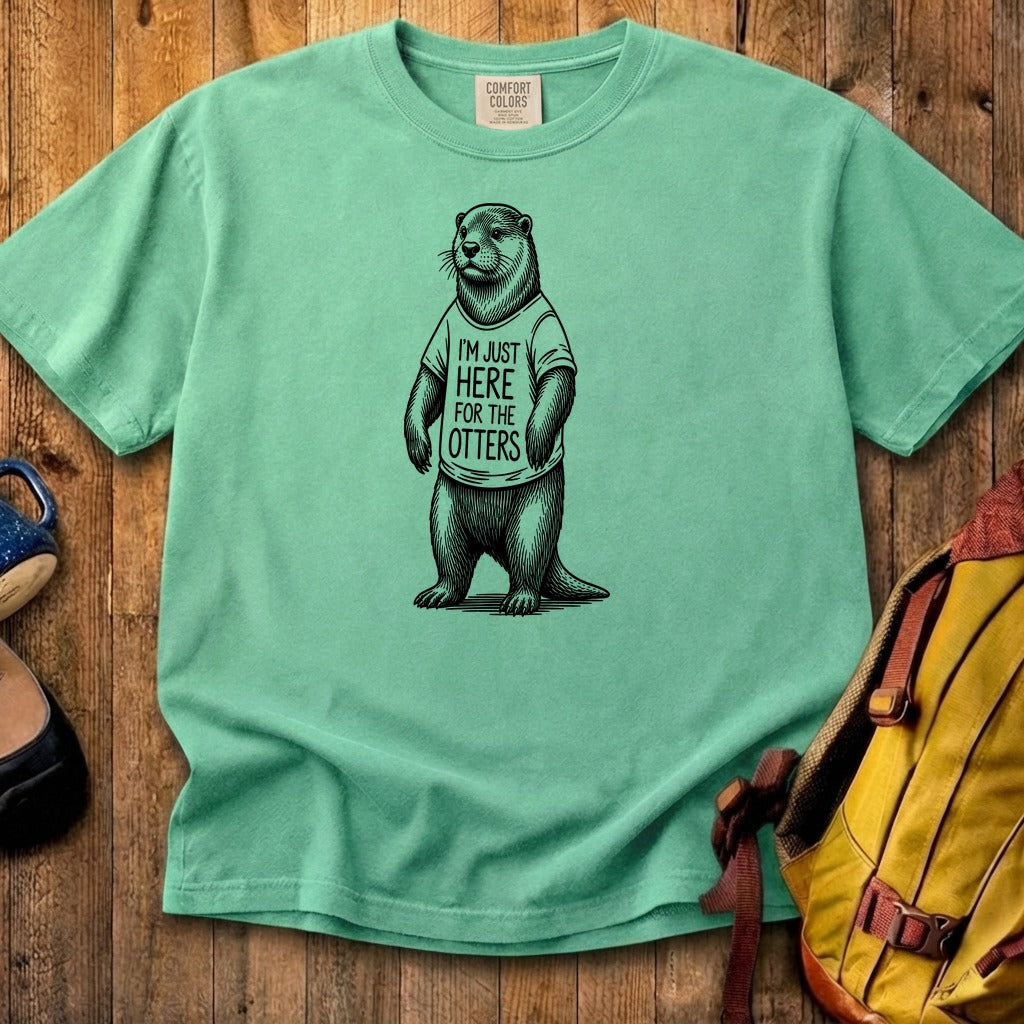 I'm Just Here for the Otters Cotton T-Shirt