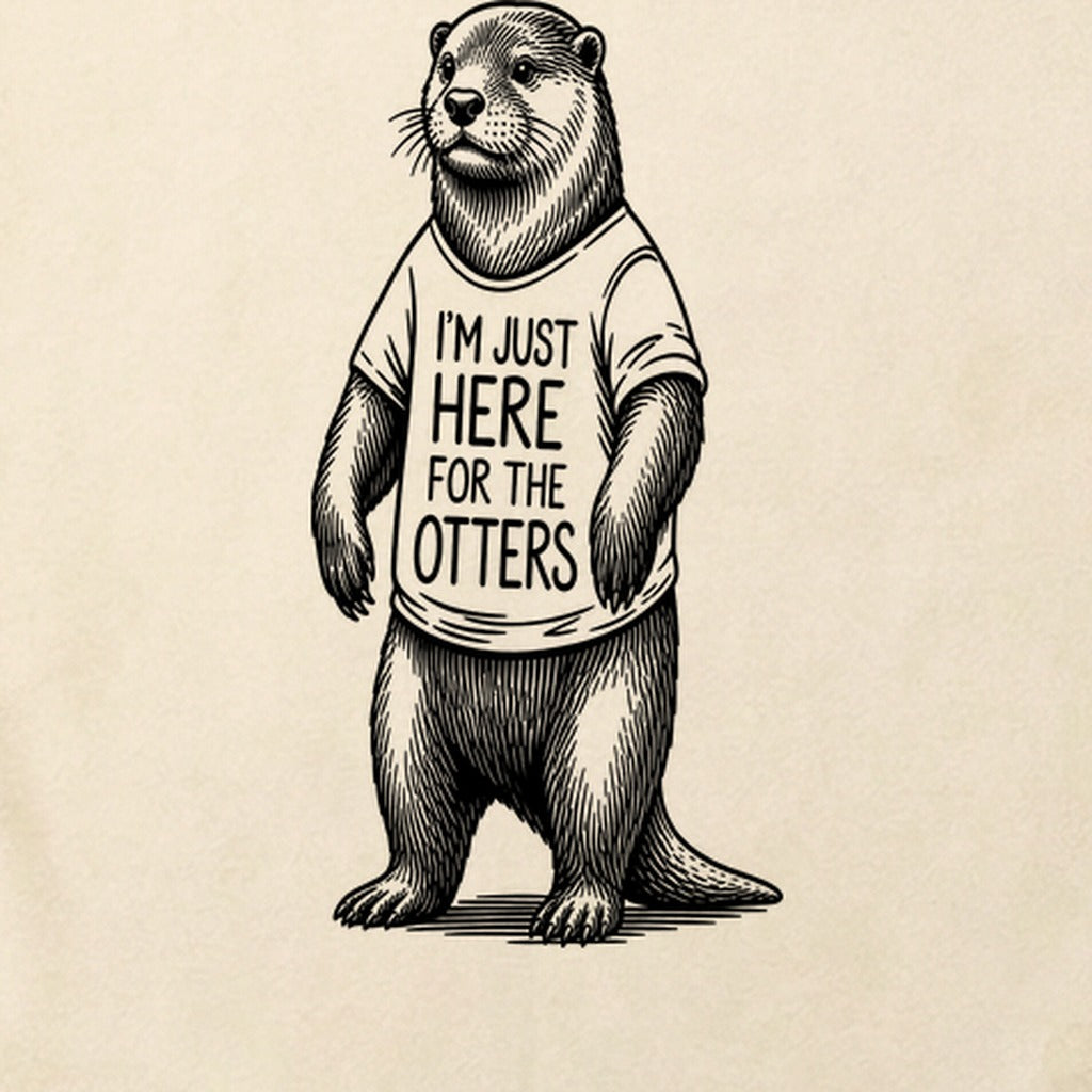 I'm Just Here for the Otters Cotton T-Shirt