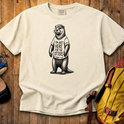 I'm Just Here for the Otters Cotton T-Shirt