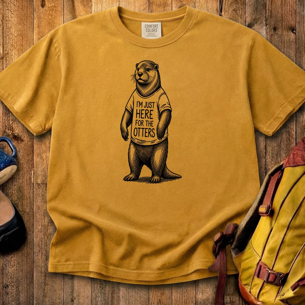 I'm Just Here for the Otters Cotton T-Shirt