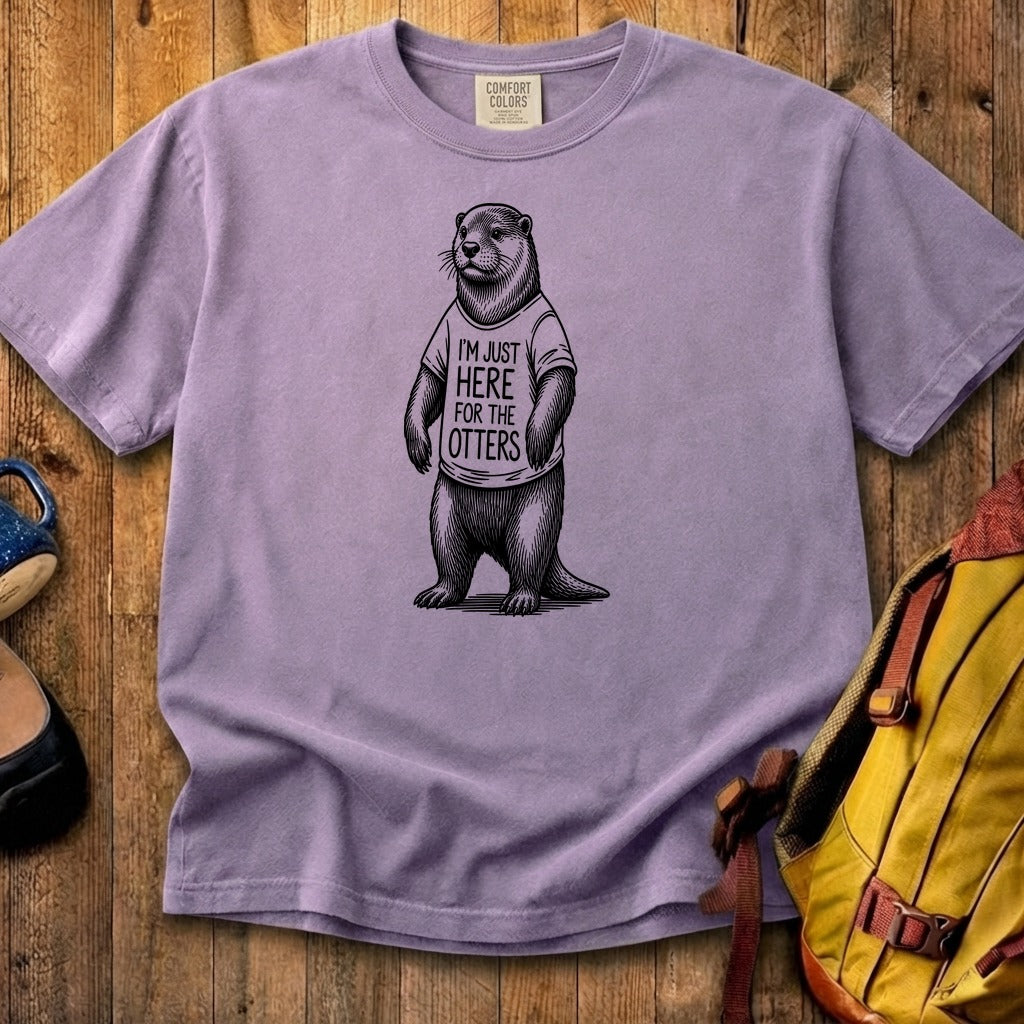 I'm Just Here for the Otters Cotton T-Shirt