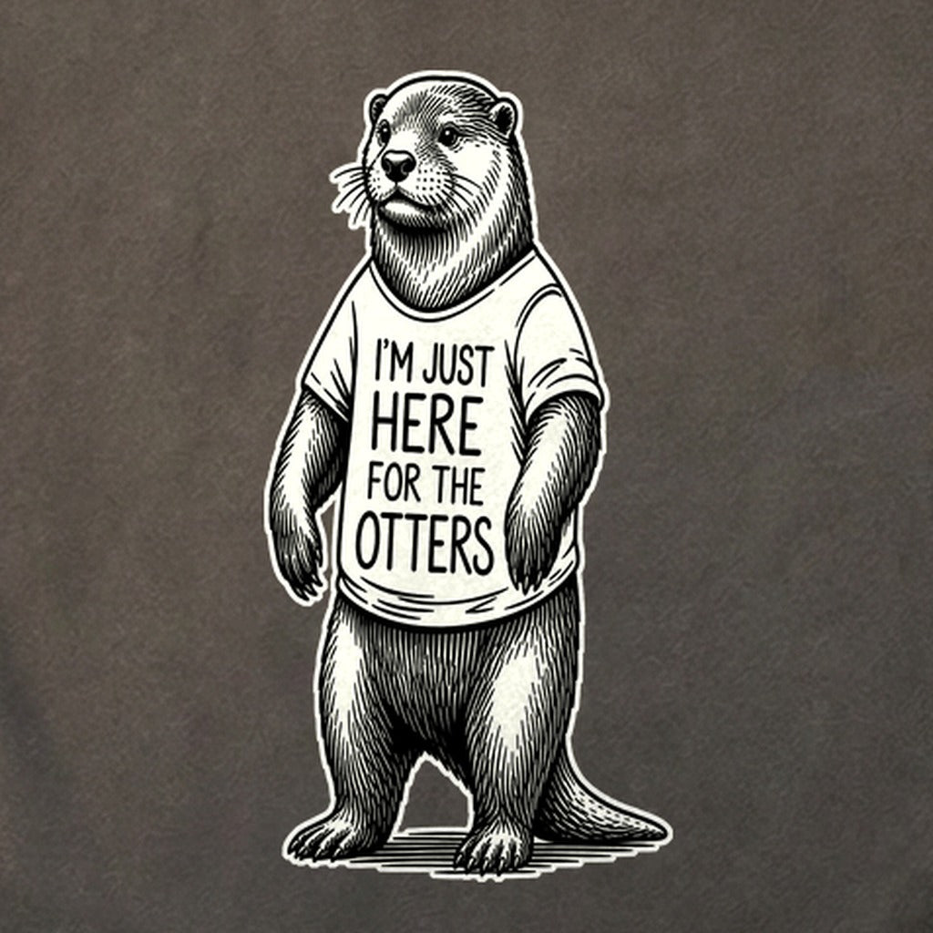 I'm Just Here for the Otters Cotton T-Shirt