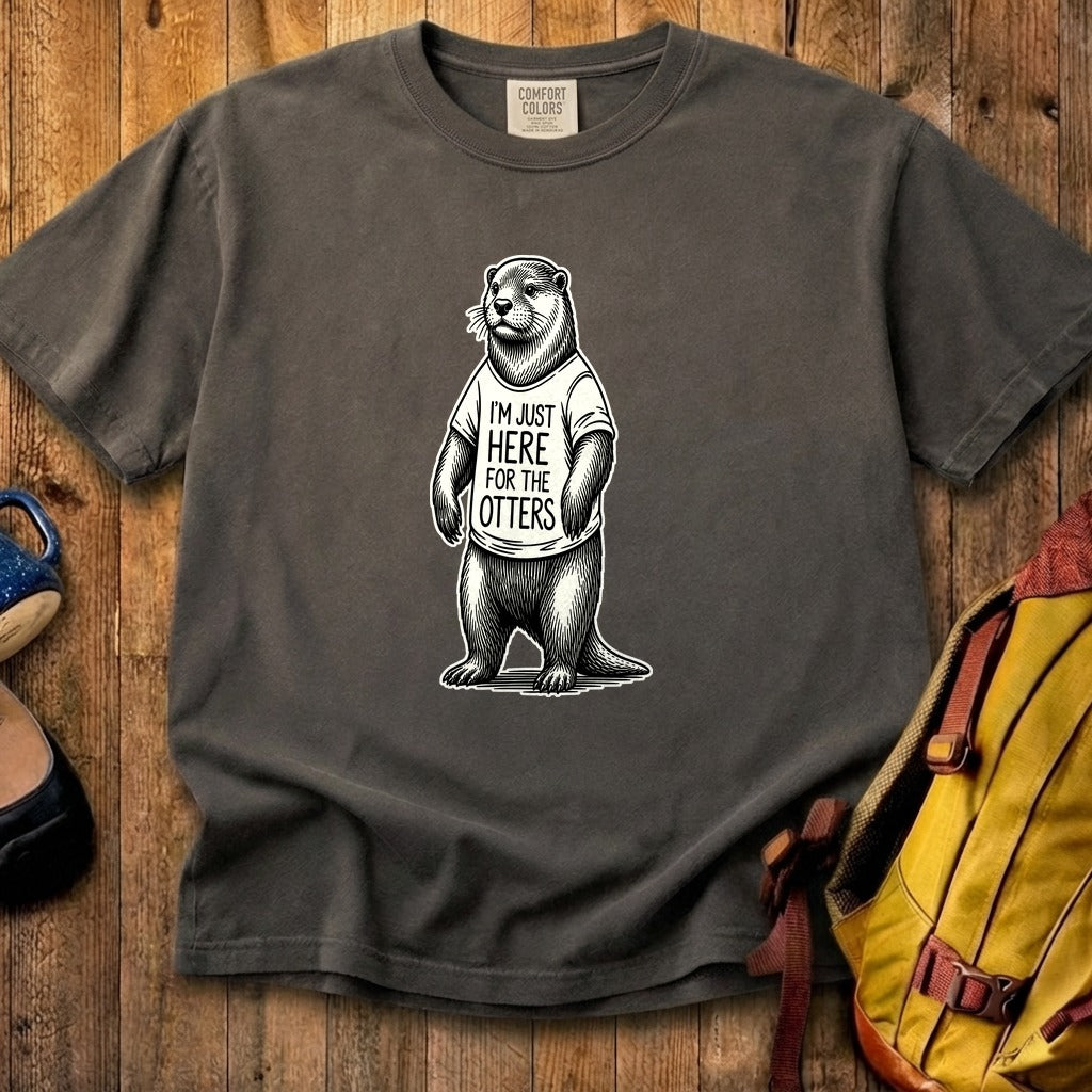 I'm Just Here for the Otters Cotton T-Shirt
