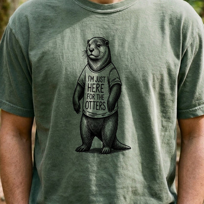I'm Just Here for the Otters Cotton T-Shirt