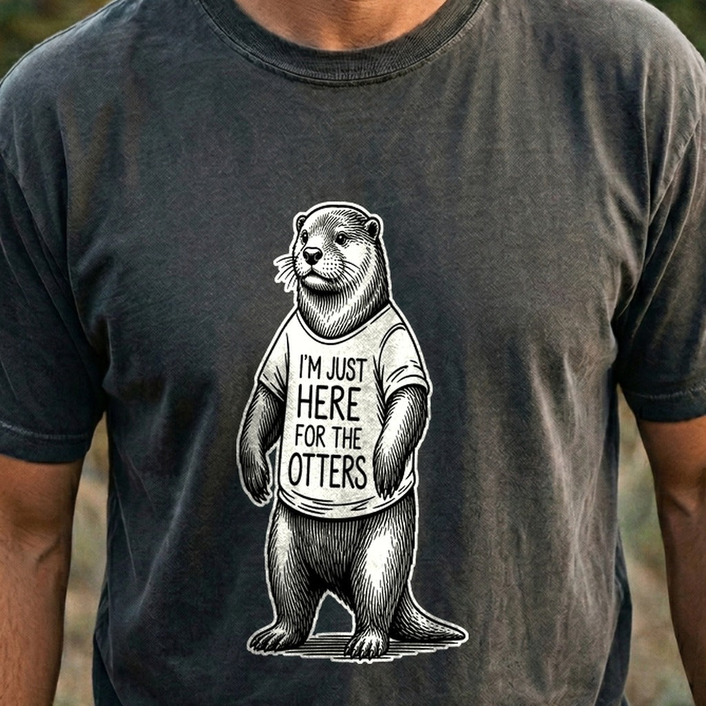 I'm Just Here for the Otters Cotton T-Shirt