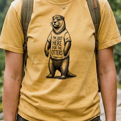 I'm Just Here for the Otters Cotton T-Shirt