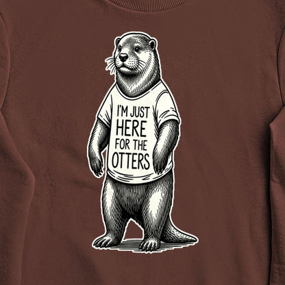 I'm Just Here for the Otters Crewneck Sweatshirt