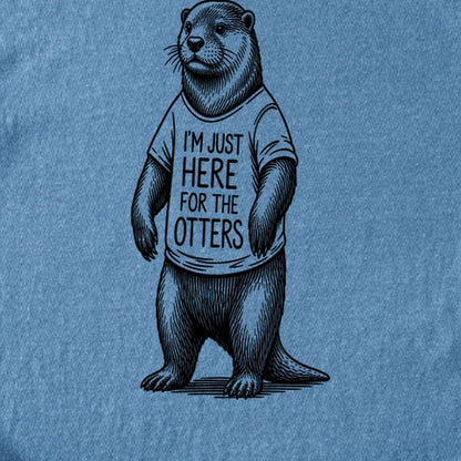 I'm Just Here for the Otters Kids Cotton T-Shirt