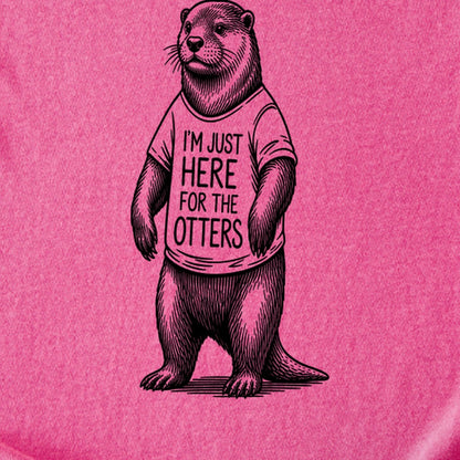 I'm Just Here for the Otters Kids Cotton T-Shirt