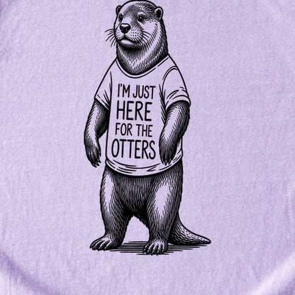 I'm Just Here for the Otters Kids Cotton T-Shirt