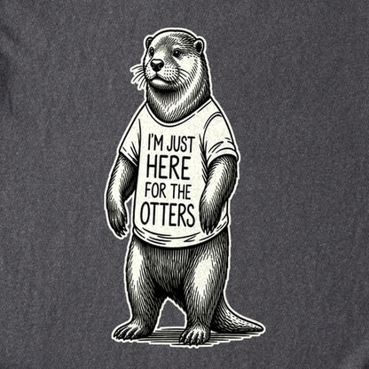 I'm Just Here for the Otters Kids Cotton T-Shirt