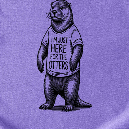 I'm Just Here for the Otters Kids Cotton T-Shirt