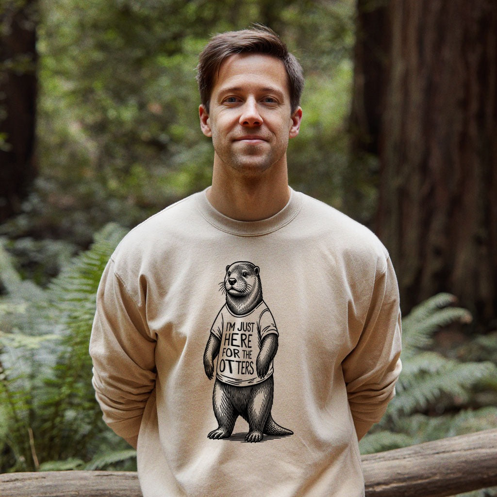 I'm Just Here for the Otters Crewneck Sweatshirt