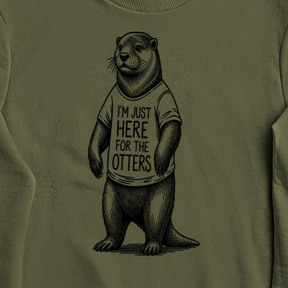 I'm Just Here for the Otters Crewneck Sweatshirt
