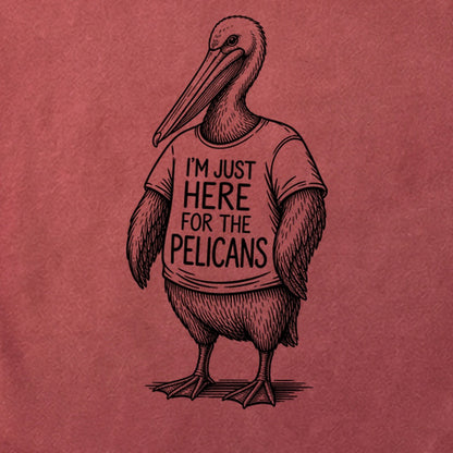 I'm Just Here for the Pelicans Cotton T-Shirt