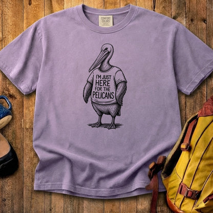 I'm Just Here for the Pelicans Cotton T-Shirt