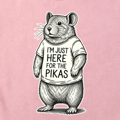 I'm Just Here for the Pikas Cotton T-Shirt