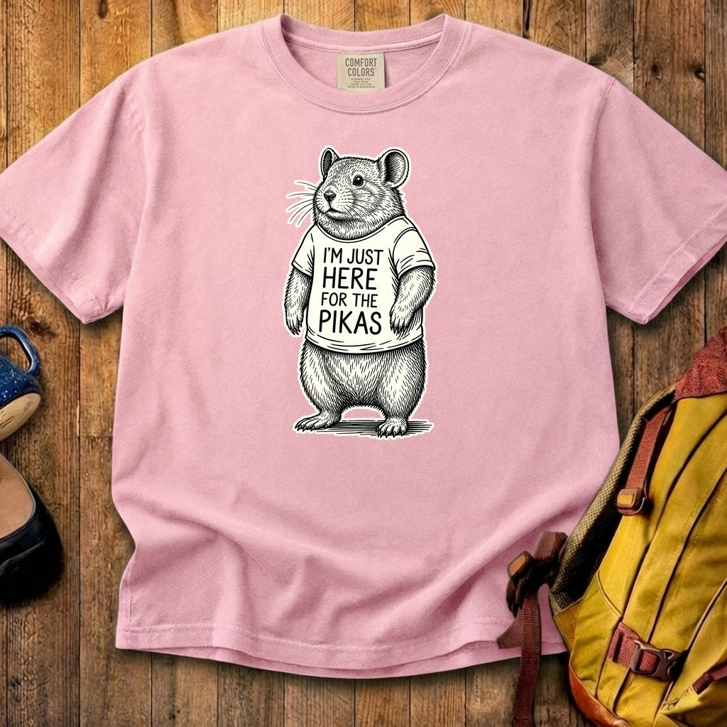 I'm Just Here for the Pikas Cotton T-Shirt