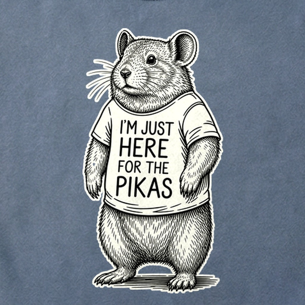 I'm Just Here for the Pikas Cotton T-Shirt