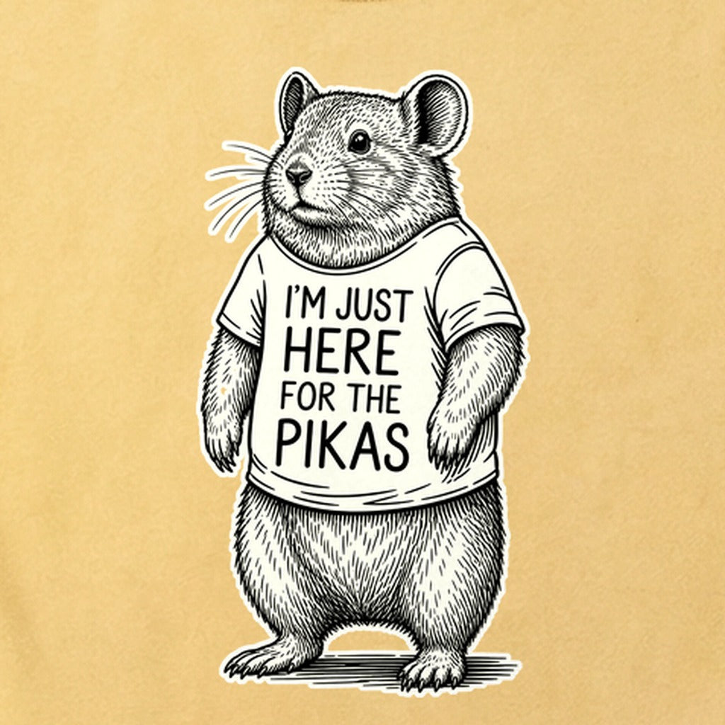 I'm Just Here for the Pikas Cotton T-Shirt