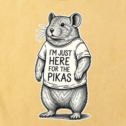 I'm Just Here for the Pikas Cotton T-Shirt