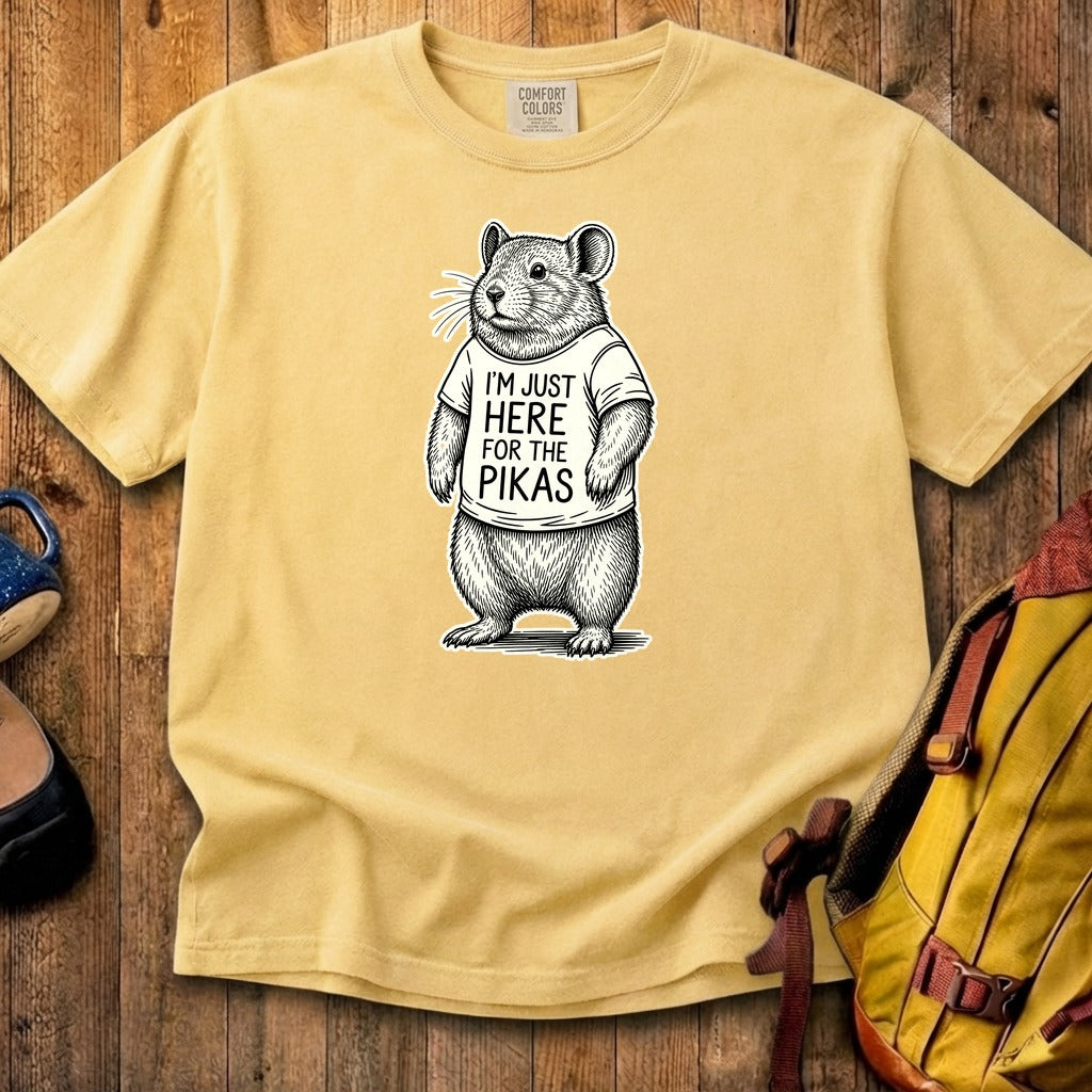 I'm Just Here for the Pikas Cotton T-Shirt