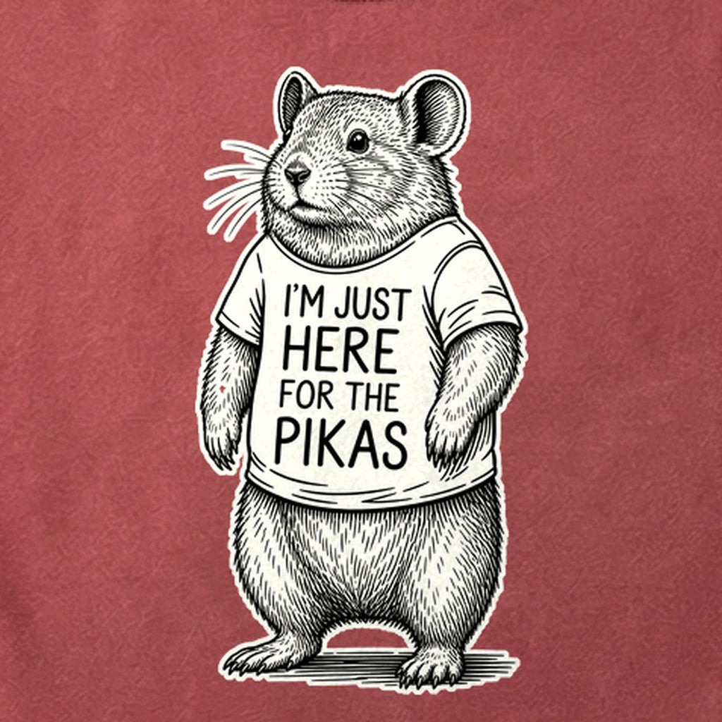 I'm Just Here for the Pikas Cotton T-Shirt