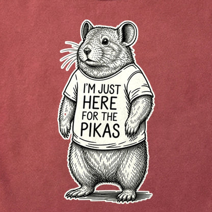 I'm Just Here for the Pikas Cotton T-Shirt