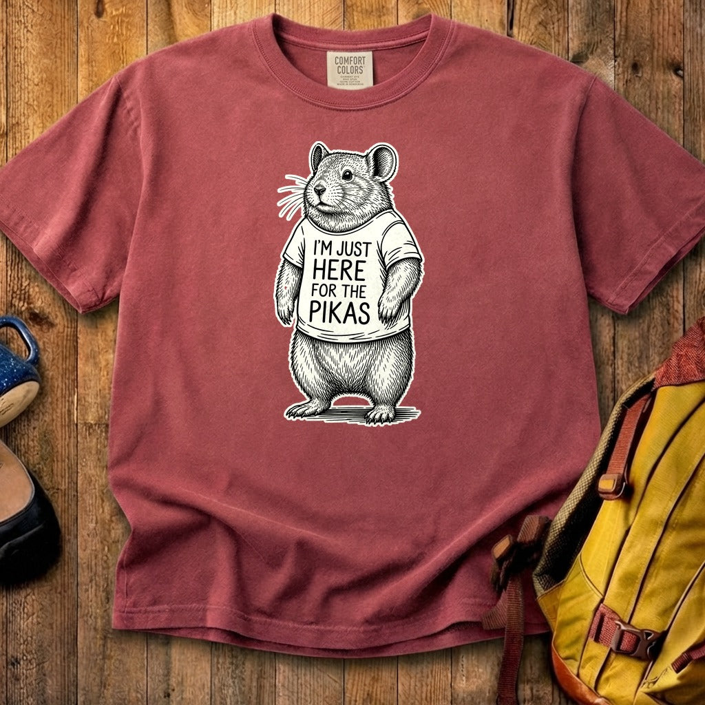 I'm Just Here for the Pikas Cotton T-Shirt