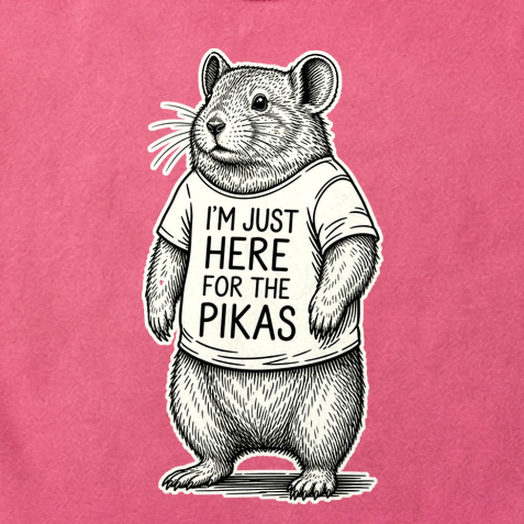 I'm Just Here for the Pikas Cotton T-Shirt
