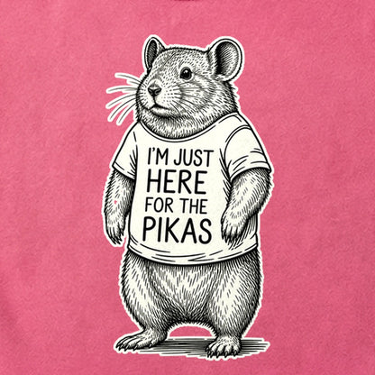 I'm Just Here for the Pikas Cotton T-Shirt