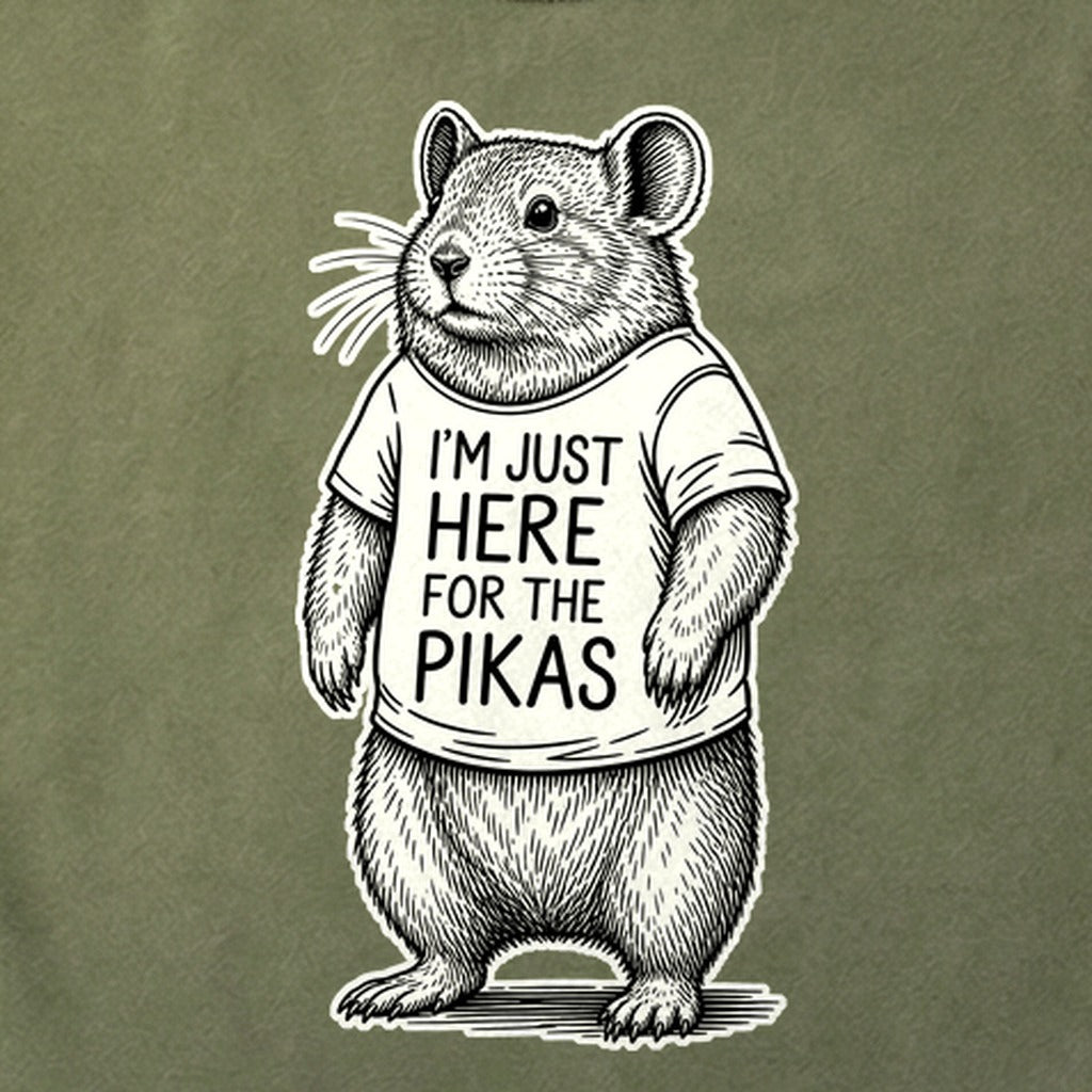 I'm Just Here for the Pikas Cotton T-Shirt